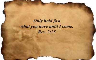 Repent and Hold Fast